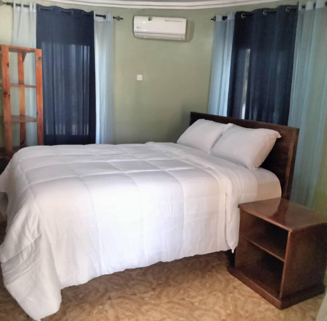 Queen bed, sleeps 2
